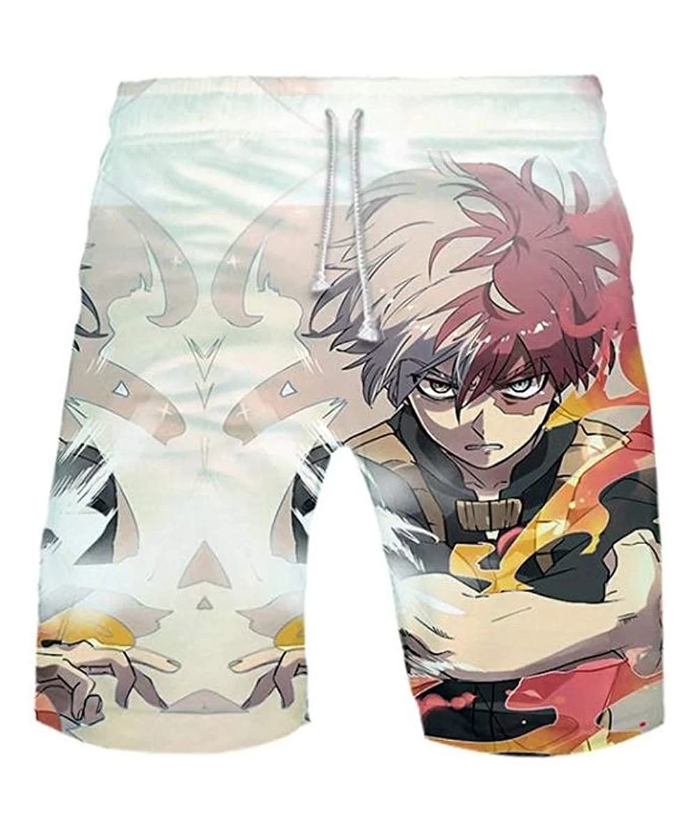 Board Shorts Men's Novelty Anime Beach Shorts 3D Printed Board Shorts Quick Dry with Pocket - My Hero Academia 4 - C6199ID9DTQ