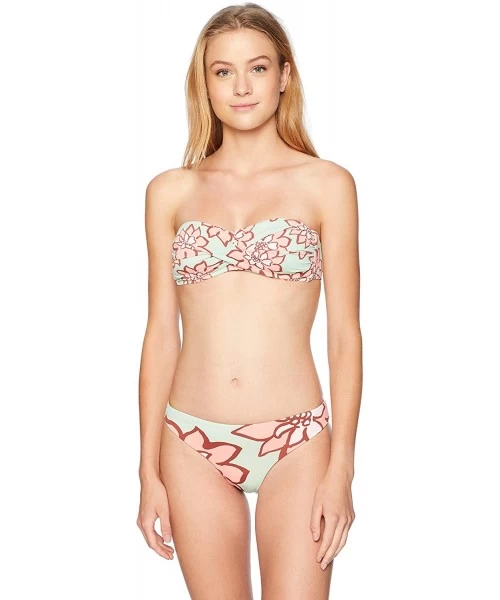 Bottoms Women's Hipster Bikini Swimsuit Bottom - Sage//Desert Petals - CM18C5ZYRSD