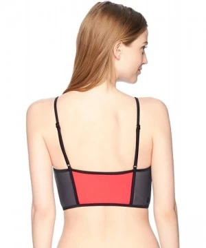 Tops Women's Georgia May Jagger Crop Bikini Top - Electric Coral - CJ1820TLKNG