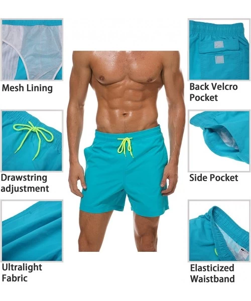 Board Shorts Men's Short Swim Trunks Best Board Shorts for Sports Running Swimming Beach Surfing Quick Dry Breathable Mesh Li...