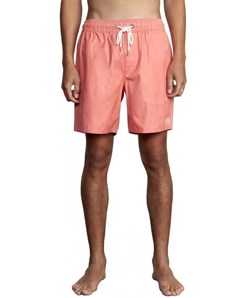 Board Shorts Men's Opposites Elastic Shorts - Coral Pink - CE18YLXT2NZ