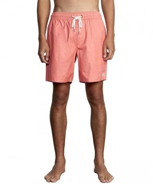 Board Shorts Men's Opposites Elastic Shorts - Coral Pink - CE18YLXT2NZ