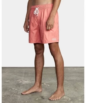 Board Shorts Men's Opposites Elastic Shorts - Coral Pink - CE18YLXT2NZ