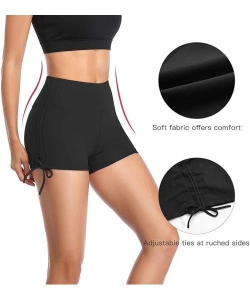 Tankinis Women's Swim Shorts Beach Board Short Athletic Swimsuit Bikini Bottoms Non See Through Yoga Workout Biker Shorts Bla...