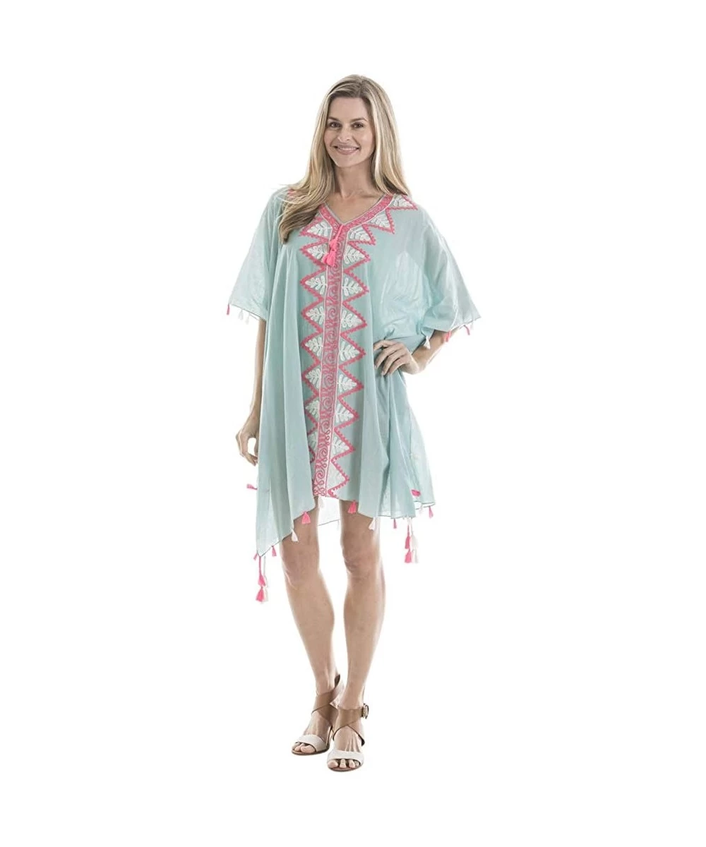 Cover-Ups Cover Ups - Mint Pink Zig Zags - CI197EGWORT