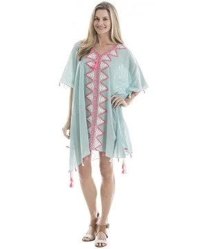 Cover-Ups Cover Ups - Mint Pink Zig Zags - CI197EGWORT