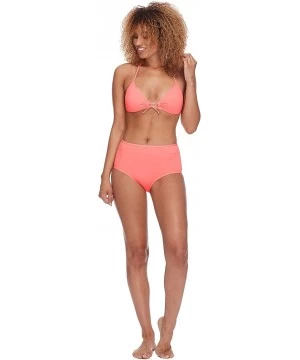 Tops Women's Summer Molded Cup Push Up Triangle Bikini Top Swimsuit - Flavors Blush - CW18ICTRU60