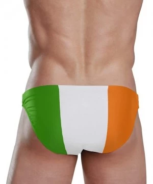 Briefs Sexy Swim Brief Bikini National Flag Beach Athletic Swimwear Briefs Sports - Flag of Ireland - C818T5NA84O