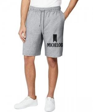 Board Shorts Shorts Sweatpants Men Michelob-Ultra-Pure-Gold-Beer- Gym Shorts Workout Shorts with Pockets - Grey-41 - CL19E85YIW9