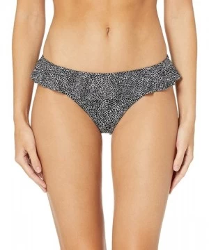 Bottoms Women's Run Wild Cheeky Italini Bikini Brief - Black - CD18CL8E39I