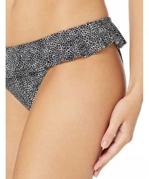 Bottoms Women's Run Wild Cheeky Italini Bikini Brief - Black - CD18CL8E39I