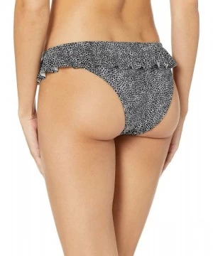 Bottoms Women's Run Wild Cheeky Italini Bikini Brief - Black - CD18CL8E39I