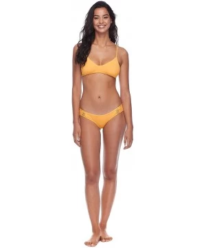 Tops Women's Madison Fixed Triangle Bikini Top Swimsuit - Fiji Sun - CO18ZQC0H8T