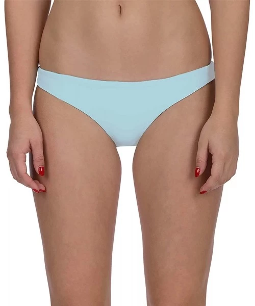 Bottoms Women's Quick Dry Compression Solid Bikini Bottom - Teal Tint - CT18L0HLNXI