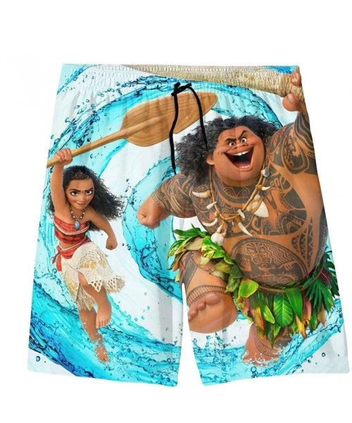 Board Shorts Boys Hawaiian Quick Dry Swim Trunks Slim fit Sports Board Shorts Beachwear Pants - Moana and Muai in the Running...