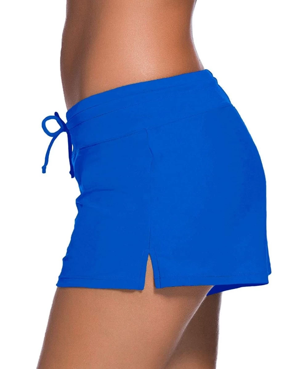 Board Shorts Womens Swimwear Shorts Beach Boardshort Trunks - Royal - C6198SEL4CD