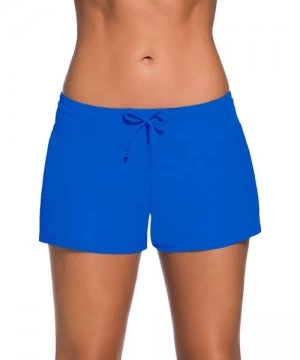 Board Shorts Womens Swimwear Shorts Beach Boardshort Trunks - Royal - C6198SEL4CD