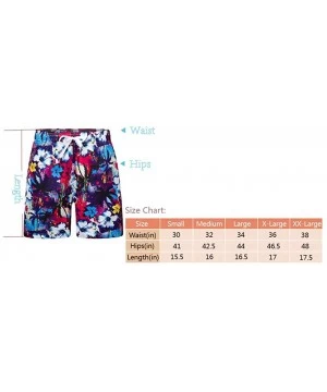 Board Shorts Men's Swim Trunks Big Size Quick Dry Fashion Print Swim Trunks and Beach Shorts Surf Shorts - Tropical Purple - ...