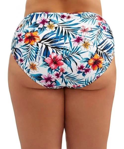 Bottoms Women's Plus Tropical Rainforest Highwaist Swimsuit Bottom - C318A377LO5