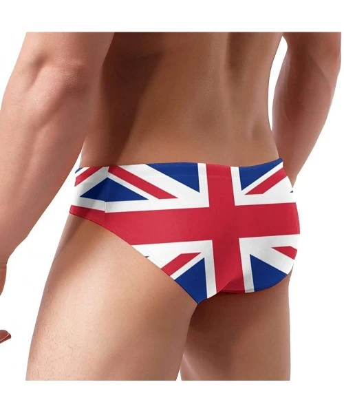 Briefs Men's Swimwear Briefs Swim Trunk Sexy Soft Triangle Thong Bikini Swimsuit Flag of Maryland - Flag of the United Kingdo...