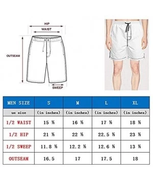 Board Shorts Men's Sportwear Quick Dry Board Shorts Grunge Urban Pattern with Monster Swim Trunks - Hail Seitan Go - C918QYE9GE9