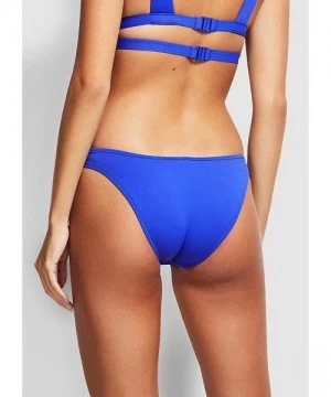 Bottoms Women's Active High Cut Pant Bikini Bottom Swimsuit - Active Cobalt - CT18Z3SC8LE