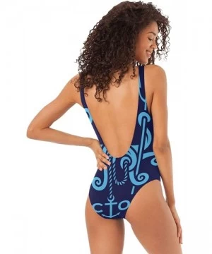 One-Pieces Native American Mask Swimwear Monokini Beachwear One Piece Swimsuit Bathing Suits for Women Teen Girl - Octopus - ...