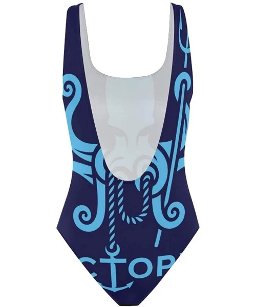 One-Pieces Native American Mask Swimwear Monokini Beachwear One Piece Swimsuit Bathing Suits for Women Teen Girl - Octopus - ...