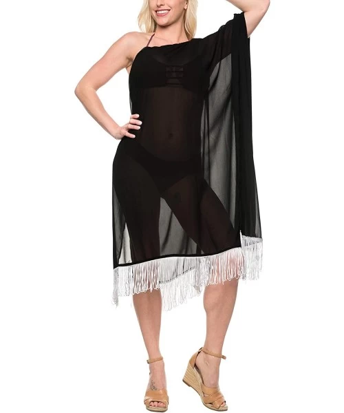 Cover-Ups Women's Boho Maternity Swimwear Cover Ups Beach Swimsuit Short Mini A - Halloween Black_b593 - C6188IA648U