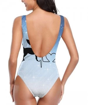 One-Pieces Womens Swimwear One Piece Swimsuit Sexy Biniki Backless Bath Suit Monokini - Color2 - CM1905DNGNK