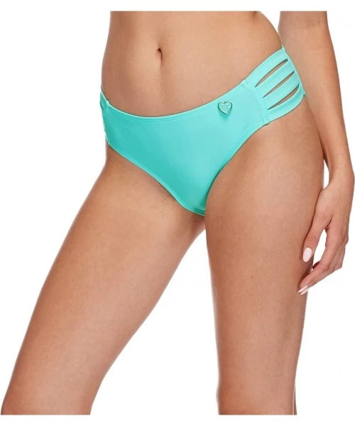 Bottoms Women's Smoothies Nuevo Contempo Solid Full Coverage Bikini Bottom Swimsuit - Sea Mist - CC18HWCEOYH