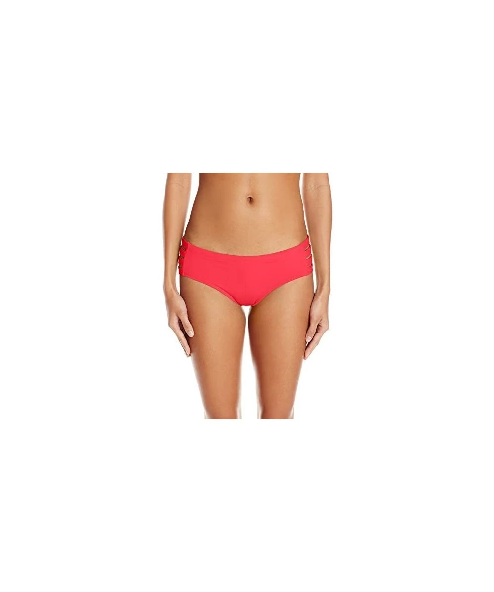 Bottoms Women's Kahina Side Strap Cheeky Bikini Bottom Swimsuit - Flavors Daiquiri - CV12N5JTPKD