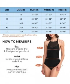 One-Pieces Women One Piece Swimsuit Tummy Control Ruched Swimwear Backless Swimsuit Plus Size Bathing Suit - 2-black - CF195Z...