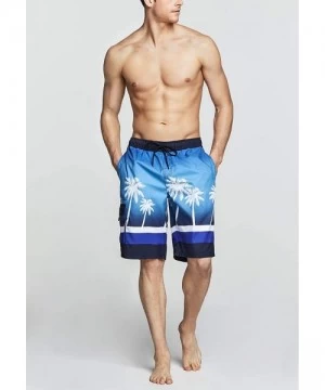 Board Shorts Men's 11 Inches Swim Trunks- Quick Dry Beach Board Shorts- Bathing Suits with Inner Mesh Lining and Pockets - B ...