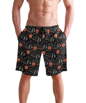 Racing Men's Quick Dry Swim Trunks Sportwear Beach Board Shorts Dancer Djing Zumba Samba - Basketball Let's Play Sport Game -...