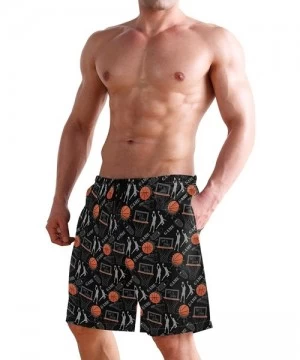 Racing Men's Quick Dry Swim Trunks Sportwear Beach Board Shorts Dancer Djing Zumba Samba - Basketball Let's Play Sport Game -...