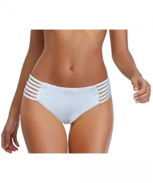 Sets Women's Two Pieces Bandeau Bikini Top- Tie Side Swimwear- Sexy Bathing Suit for Women - B-white - CV187AMMHUD