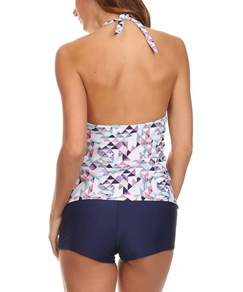 Sets Women's Tankini with Boyshort - Multi Triangle - CN12FLOGBD1