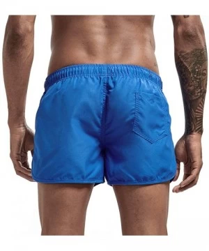 Trunks Men's Big & Tall Quick-Dry Swim Trunk fit Spring and Summer Splicing Swimming Trousers and Beach Surfing Shorts - Blue...