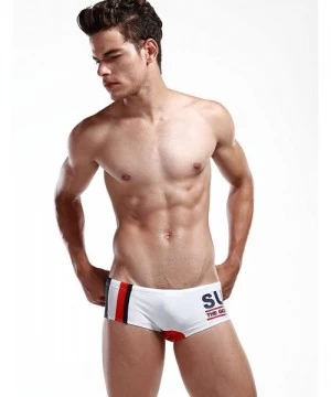 Briefs Mens Swimwear Boxer Brief SURF pt Trunk Swim 2247 - 2246 White/Navy - CZ11F2ODFFN