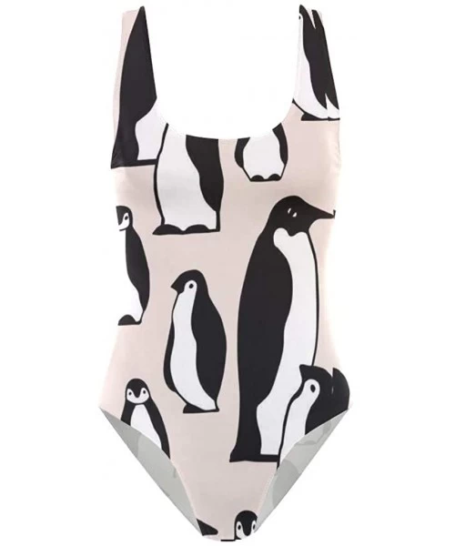 One-Pieces Womens Swimsuits Penguin and Baby One Piece Bathing Suits Girls Bikini - As Picture 1 - C618IZZ9842