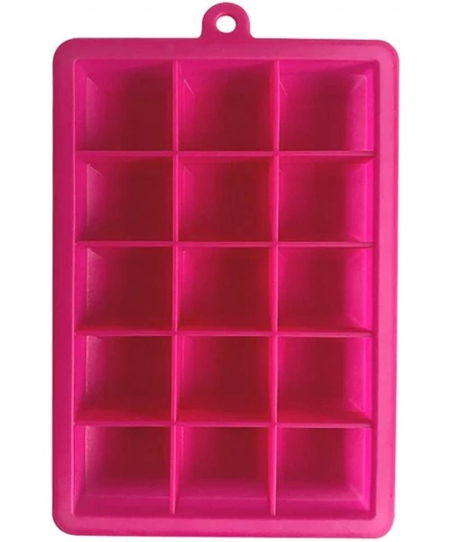 Tankinis Kitch Ice Tray Easy Release White Ice Cube Trays- 15 Cube - Red - C7196OECOR8