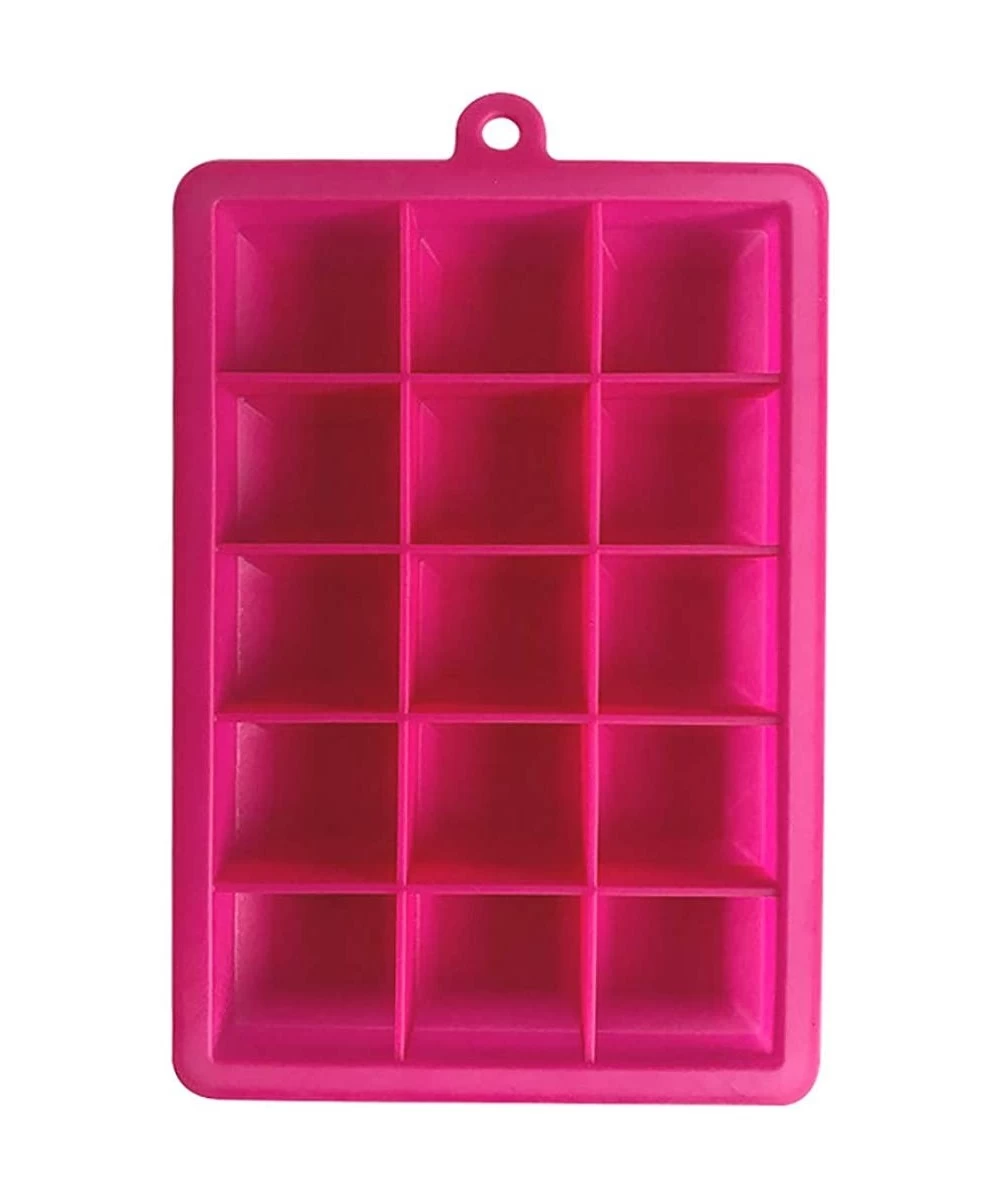 Tankinis Kitch Ice Tray Easy Release White Ice Cube Trays- 15 Cube - Red - C7196OECOR8