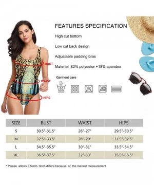 One-Pieces Wolf Moon Swimwear Women's Classic One Piece Swimsuit Bikini - Autumn Alley 2 - C419DAYDG09