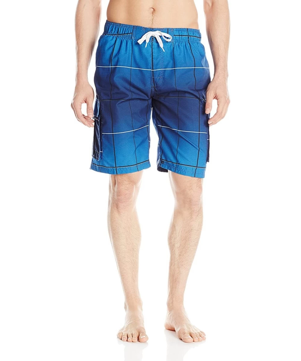 Trunks Men's Legacy Swim Trunks (Regular & Extended Sizes) - Vector Navy - CI126YTWHRL