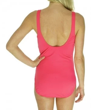 One-Pieces Womens Ruched Onepiece Swimsuit 16 Rose Pink - CG11W62UE2L