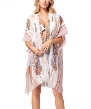 Cover-Ups Premium Cover Up Kimono Cardigans for Women - Trending Prints - Palm Island - CZ18OZCISLW