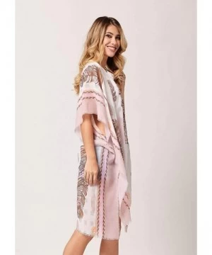 Cover-Ups Premium Cover Up Kimono Cardigans for Women - Trending Prints - Palm Island - CZ18OZCISLW