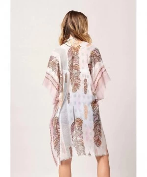 Cover-Ups Premium Cover Up Kimono Cardigans for Women - Trending Prints - Palm Island - CZ18OZCISLW