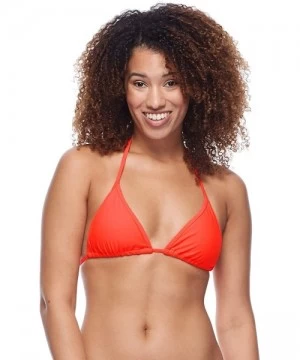 Tops Women's Smoothies DITA Solid Triangle Slider Bikini Top Swimsuit - Smoothie Spark - CM18Z050N3Y